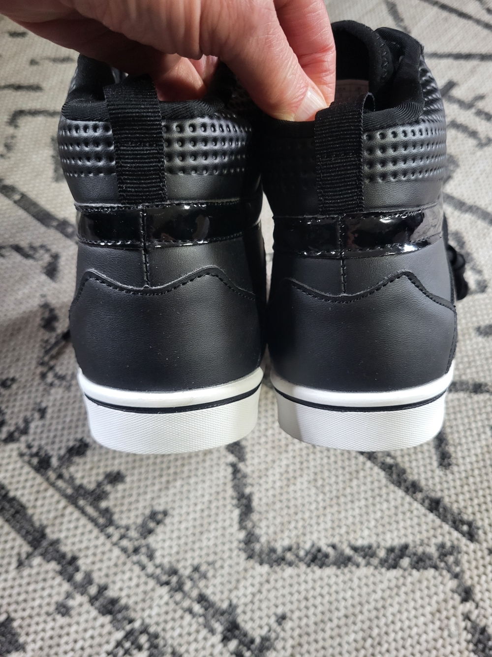 Pastry Black High-Top Dance Sneakers with White Sole - Picture 5 of 6